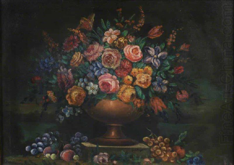 Vase filled with flowers, Johann Wilhelm Preyer